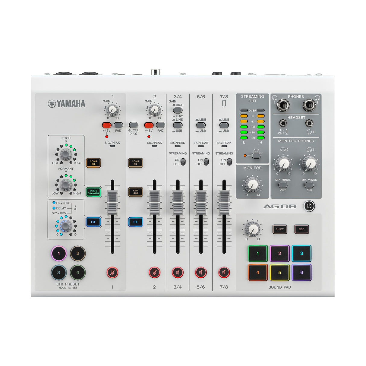 Yamaha AG08 - Live Streaming Mixer (Vit)