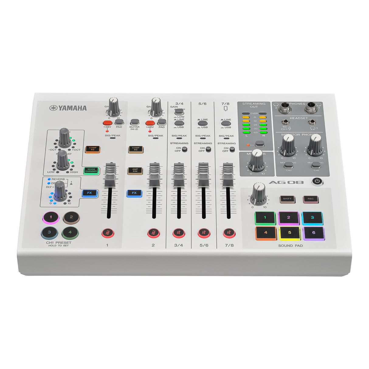 Yamaha AG08 - Live Streaming Mixer (Vit)