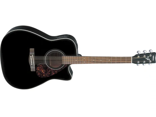 Yamaha FX370C elektronisk akustisk gitarr (svart)
