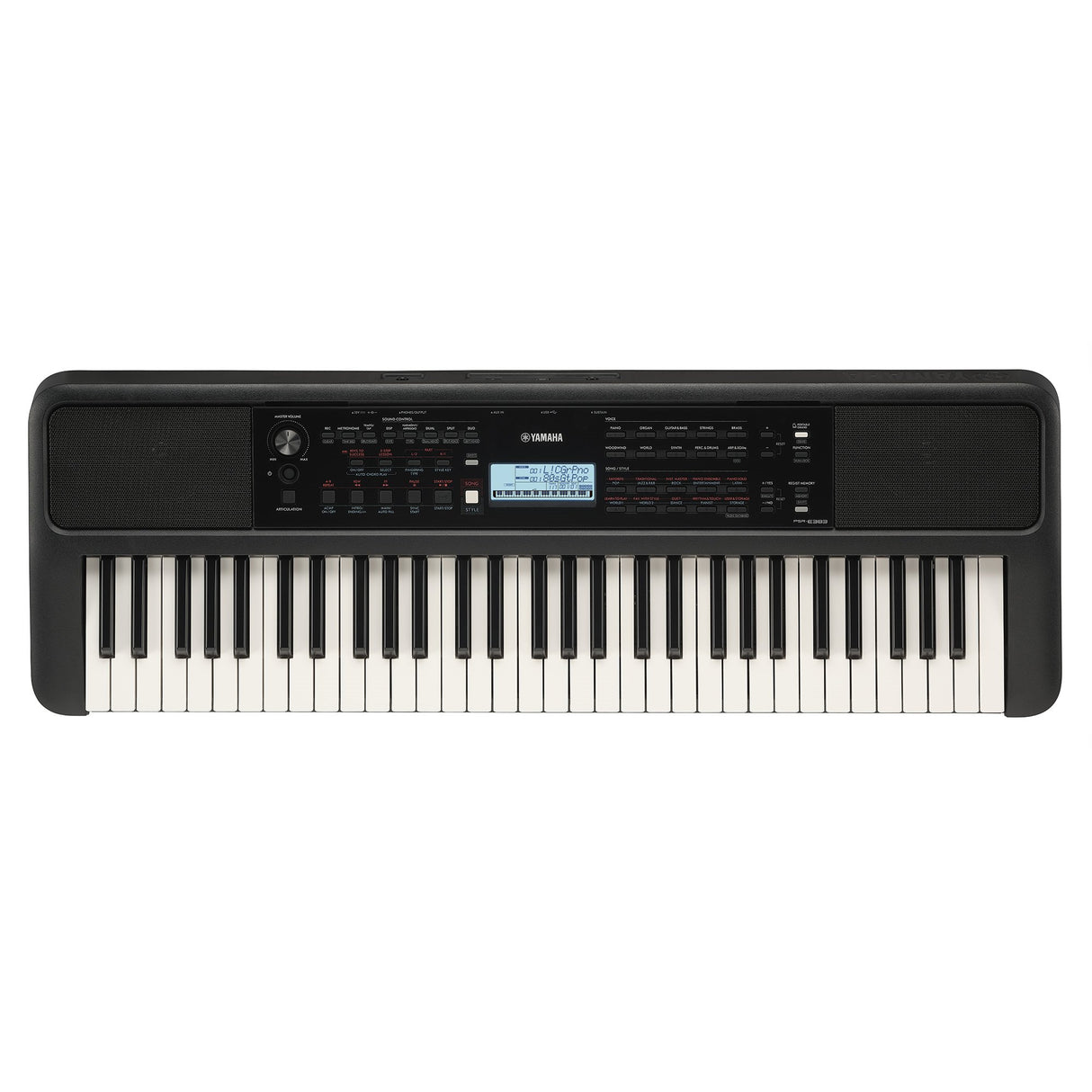 Yamaha PSR-E383 Keyboard (svart)