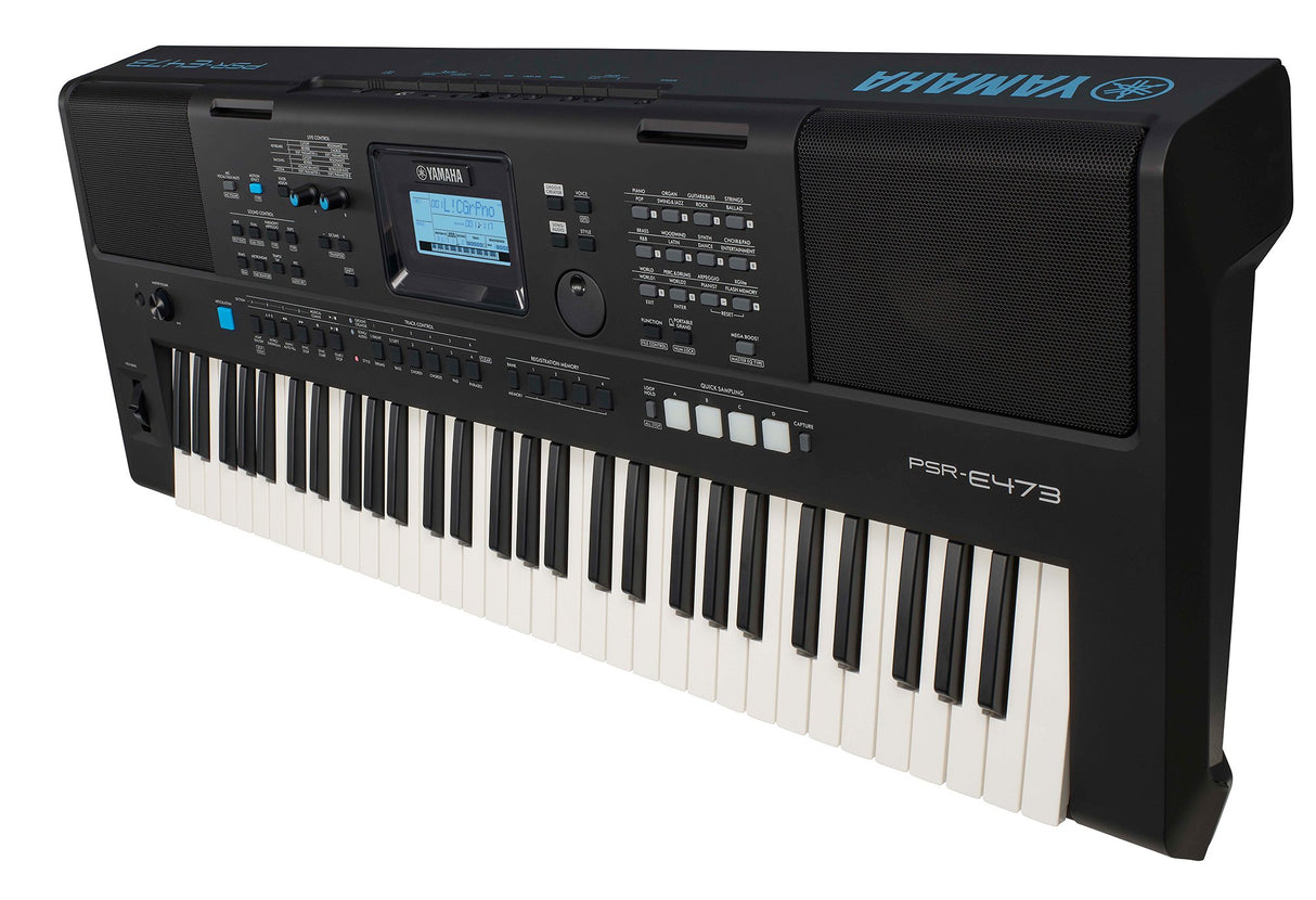 Yamaha PSR-E473 Keyboard (svart)