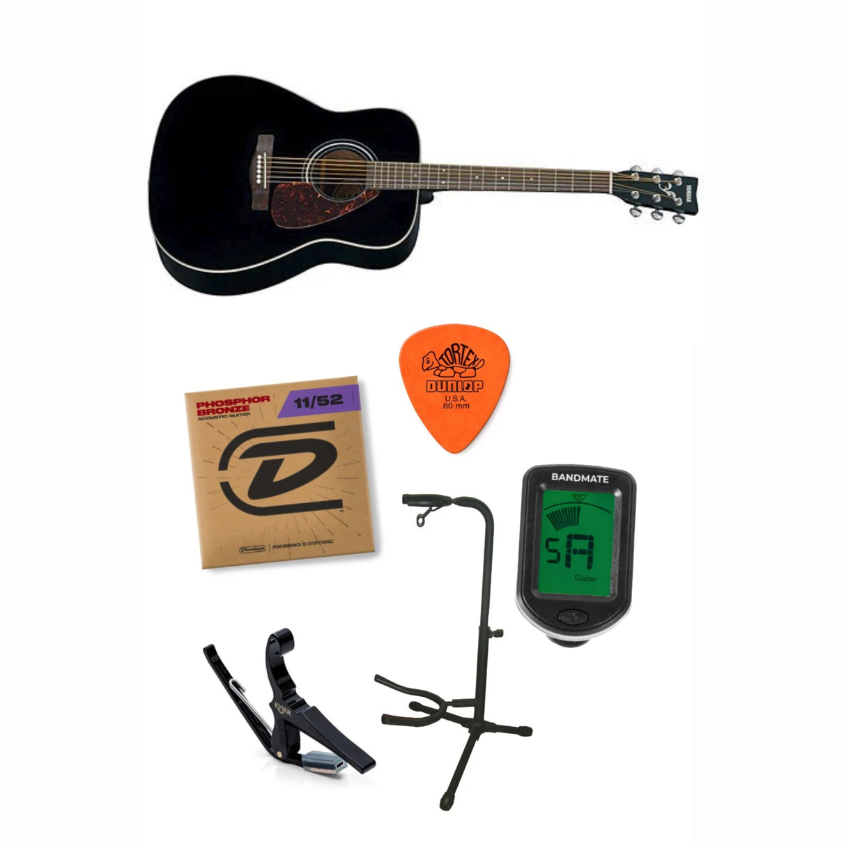 Yamaha F370 Western gitarr (svart)