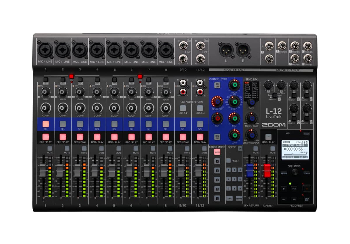 Zoom LiveTrak L-12 digital mixer