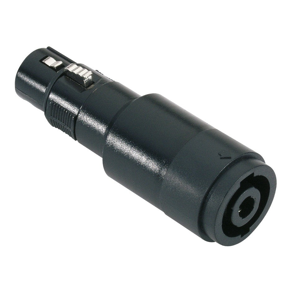 Adapter Audio Plug Speakon 4-pin chassi för XLR hona