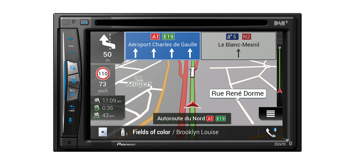 Pioneer AVIC-Z730DAB GPS-navigering, trådlös CarPlay och Bluetooth