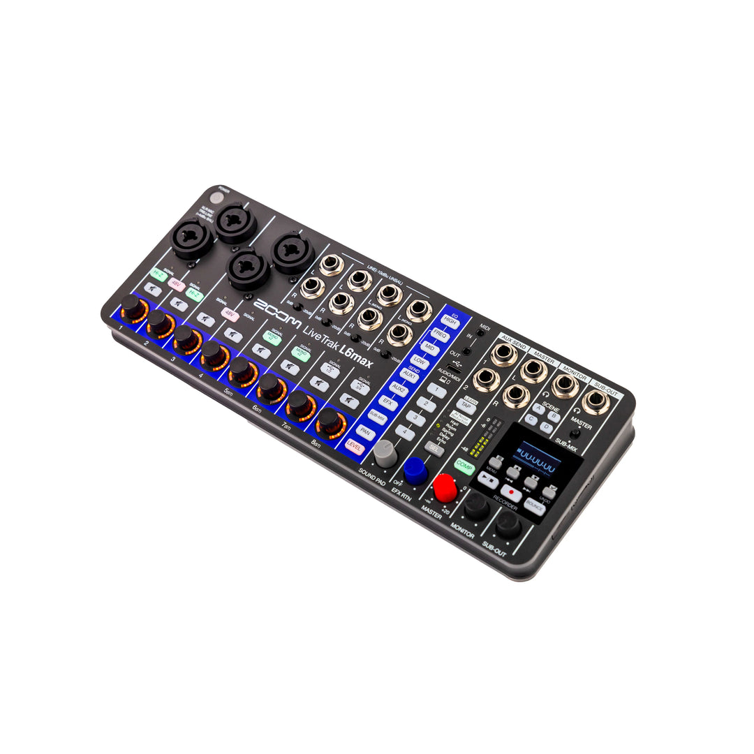 ZOOM LiveTrak L6max 12-kanals mixer + inspelare