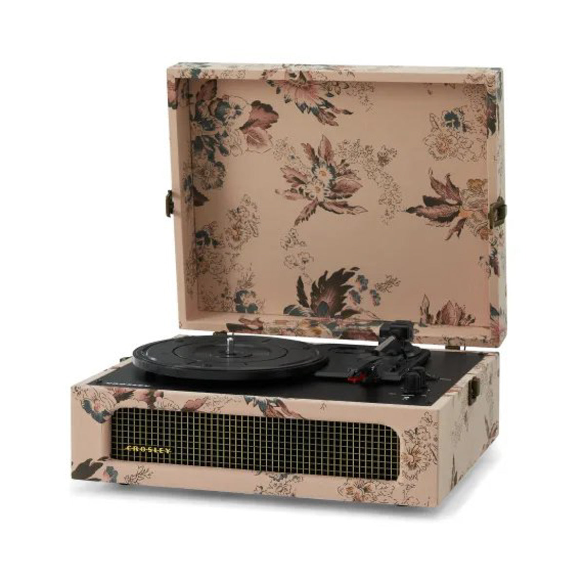 Crosley Voyager skivspelare tvåvägs Bluetooth (blommigt)