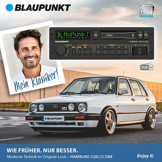 Blaupunkt Hamburg SQM 23 DAB Bilradio med DAB+ och Bluetooth