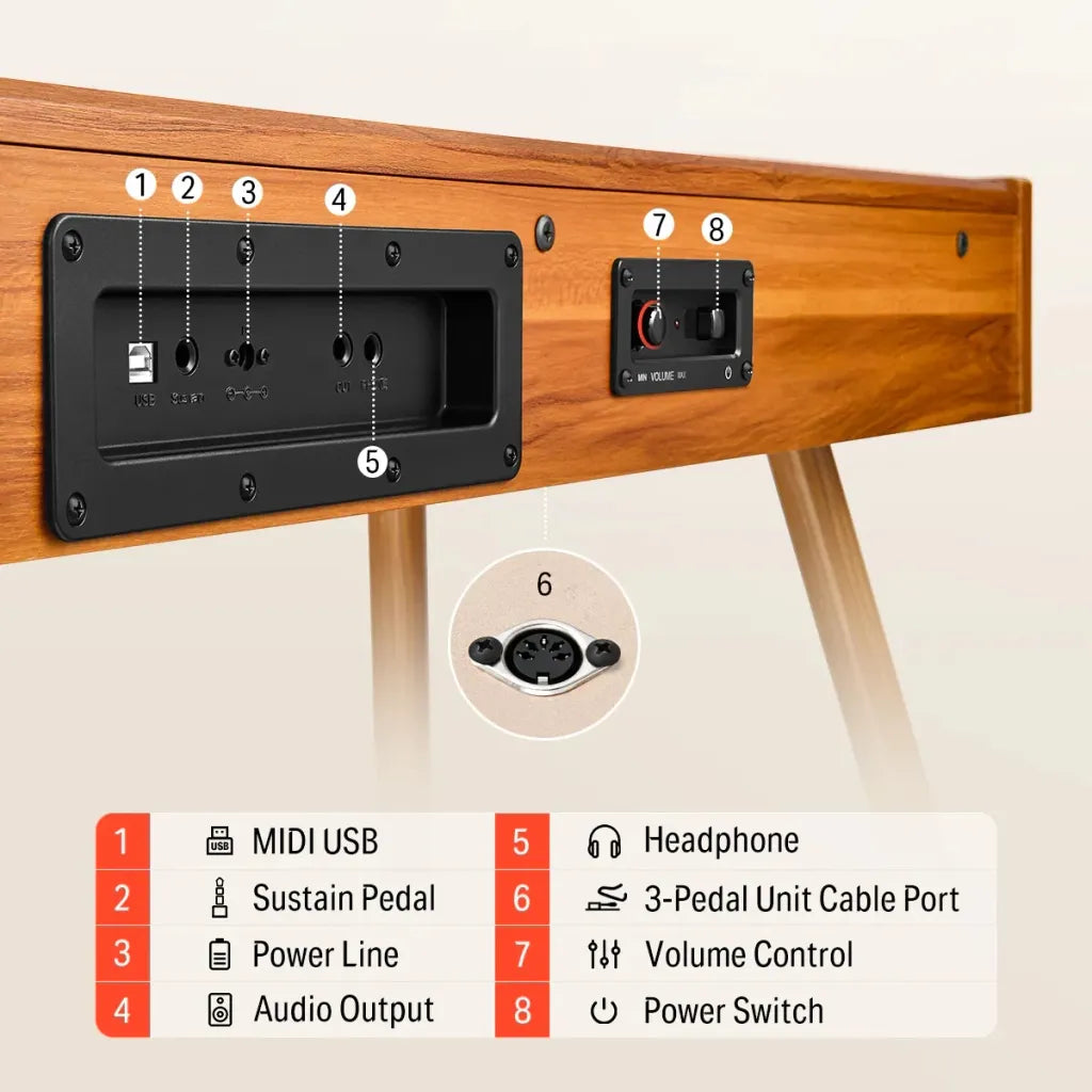 Donner DDP-80 digitalpiano trä