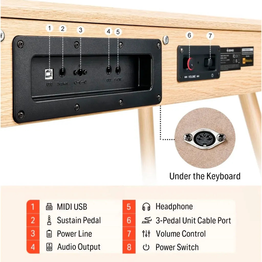 Donner DDP-80 elpiano, beige