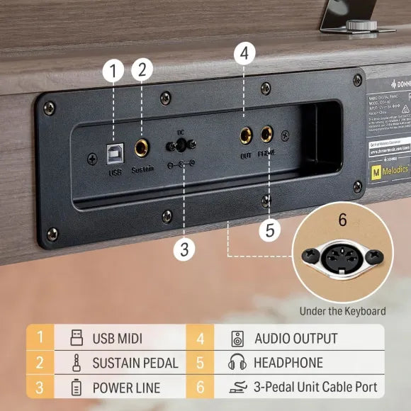Donner DDP-60 elpiano grå