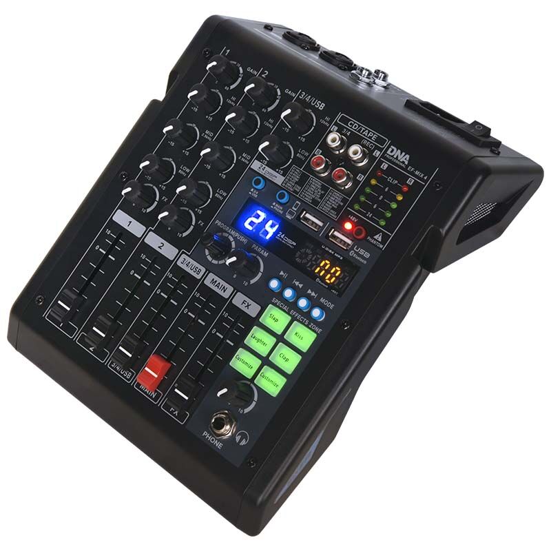 DNA EF-MIX 4, 4-kanals mixer med Bluetooth