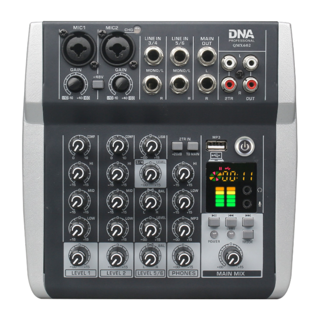 DNA QMX602 Ljudmixer 6 Kanaler