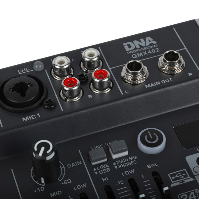 DNA QMX402 ljudmixer 3 kanaler och Bluetooth