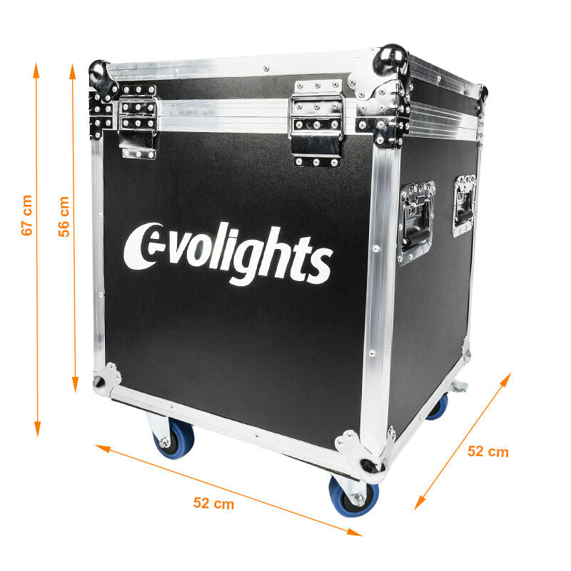 Flightcase till 2 x Evolights Lumeno