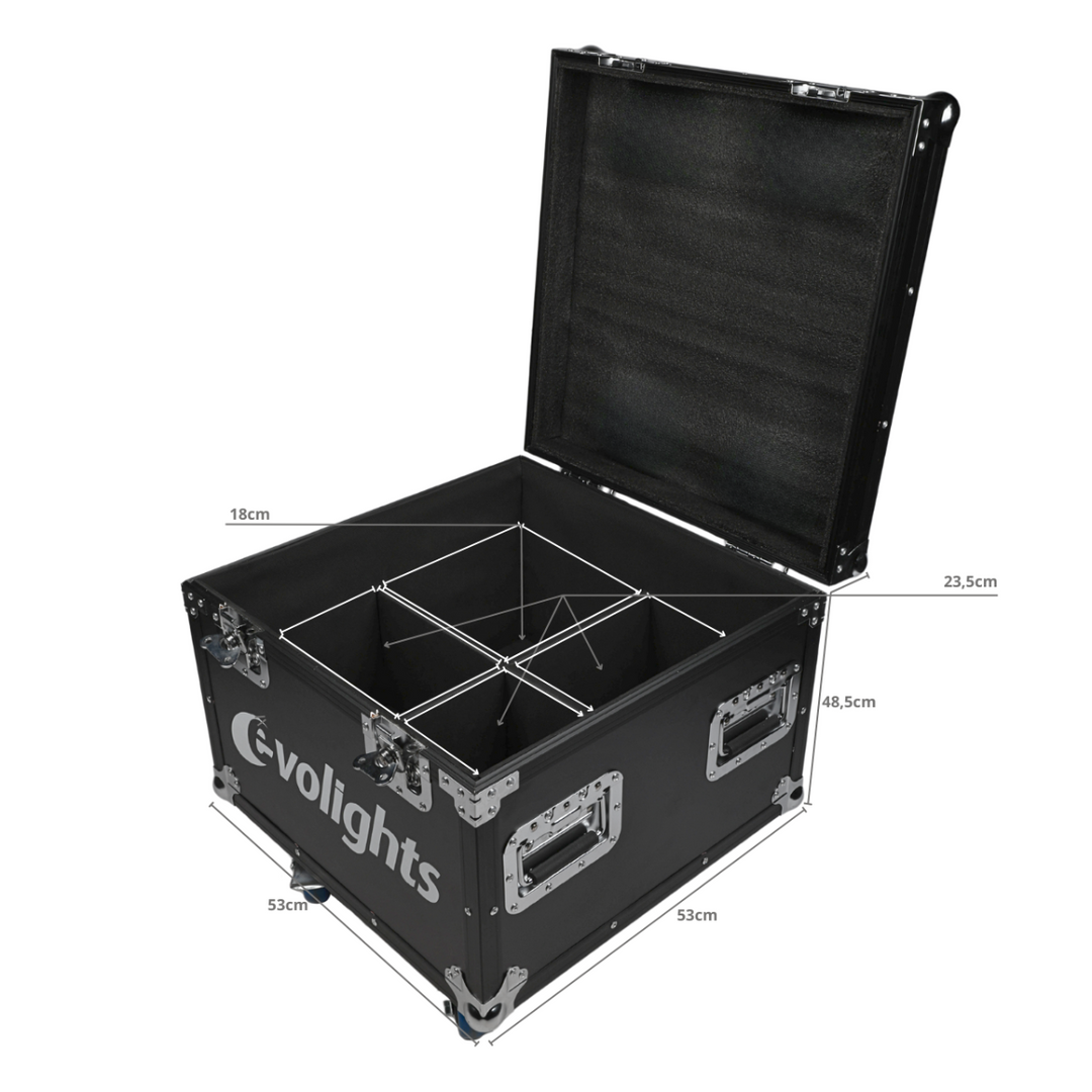 Evolights Flightcase til Glacier 18