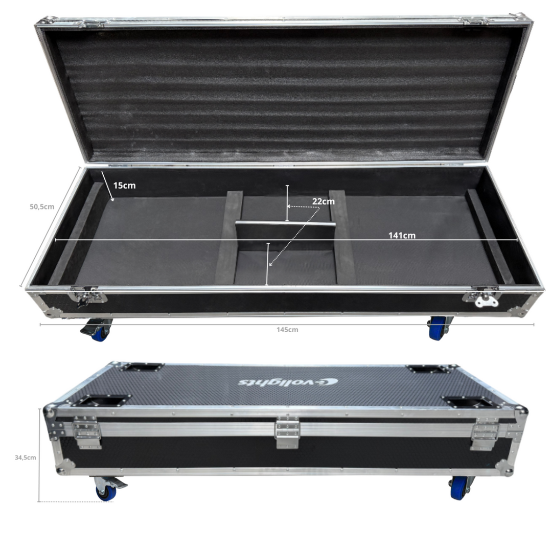 Flightcase för 2 x Evolights Lumen One