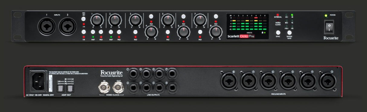 Focusrite Scarlett Octopre mikrofonförförstärkare