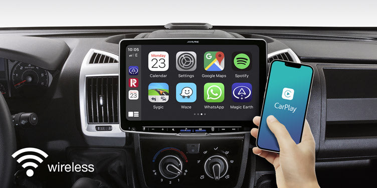 Alpine HALO11 iLX-F115D trådlös Apple Carplay (11")