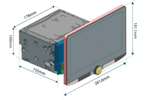 Kenwood DMX9720XDS Multimediaspelare med trådlös Apple CarPlay (10,1")