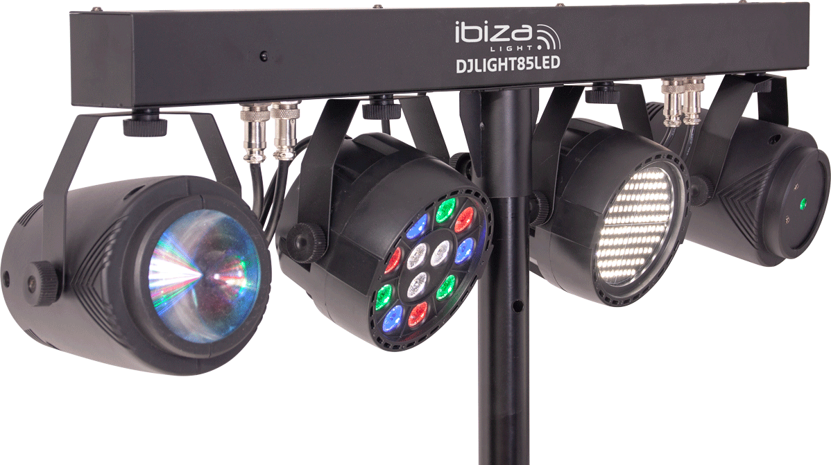 Ibiza LED Lightbar Moonflower, Laser och Strobe