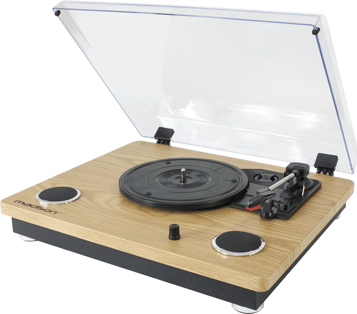 Madison skivspelare med USB & Bluetooth (trä)