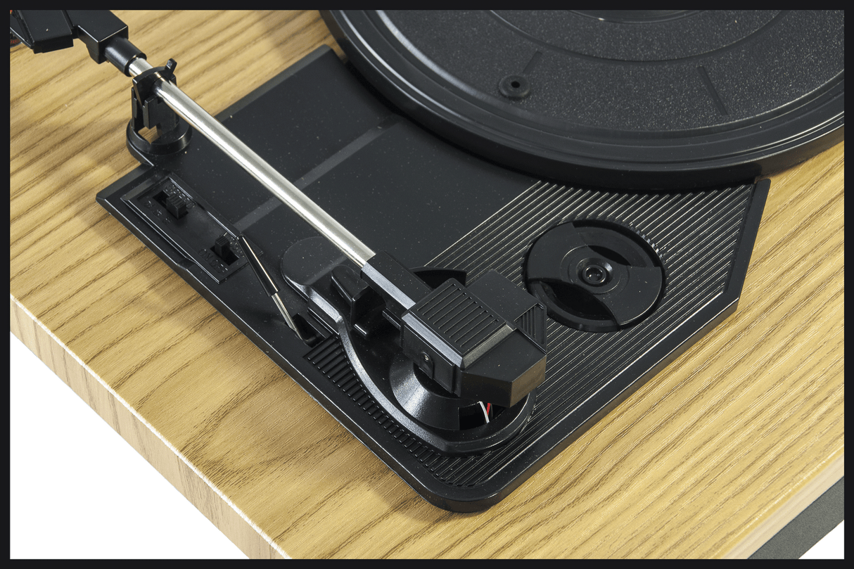 Madison skivspelare med USB & Bluetooth (trä)