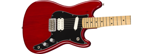 Fender Player Duo-Sonic elektrisk gitarr (Crimson Red Transparent )