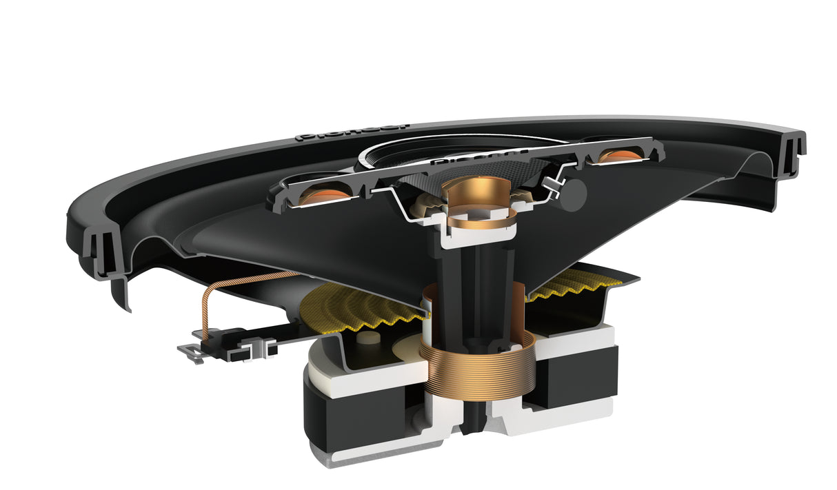 Pioneer TS-A4671F bilhögtalare (210W, 4"x6")