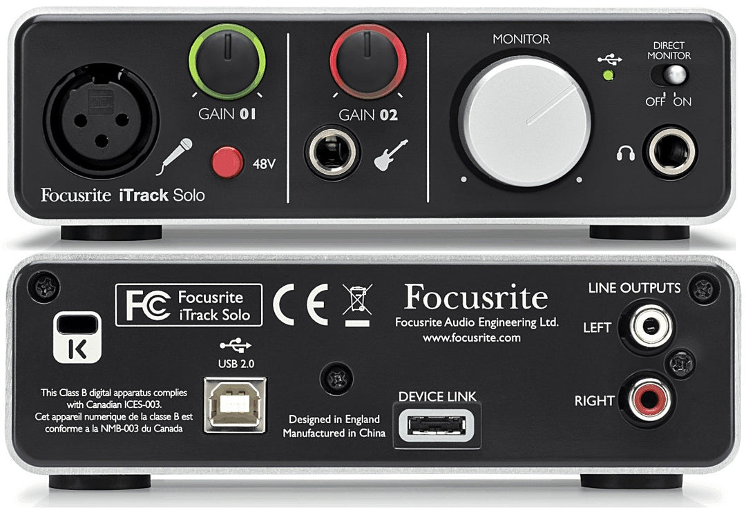 Focusrite iTrack Solo Lightning ljudkort