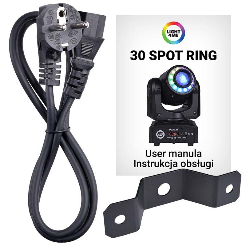 LIGHT4ME 30 SPOT RING bärbar liten moving head LED