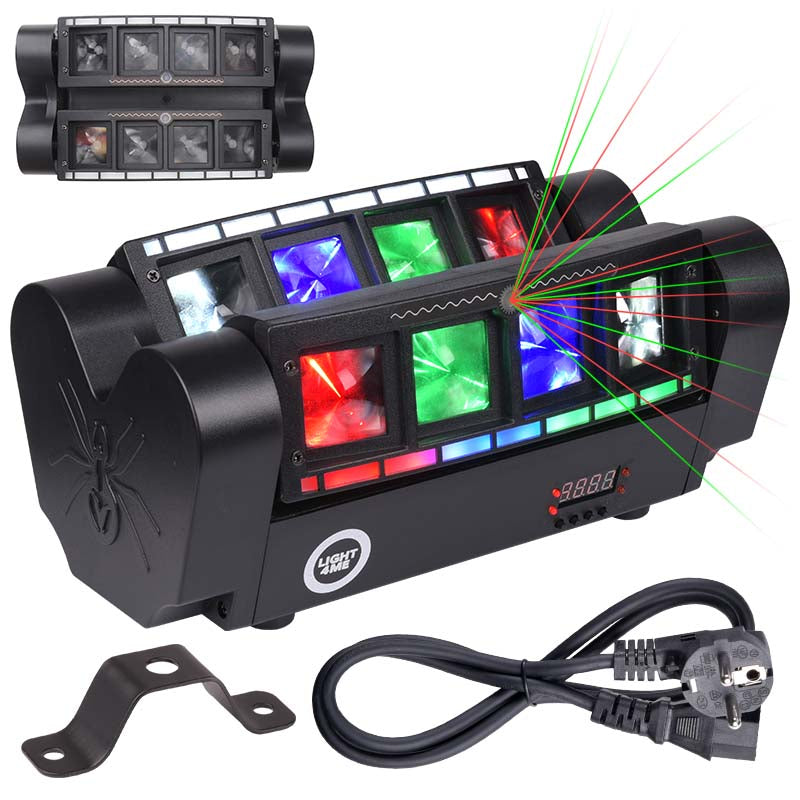 LIGHT4ME SPIDER STROBO LASER LED-ljuseffekt