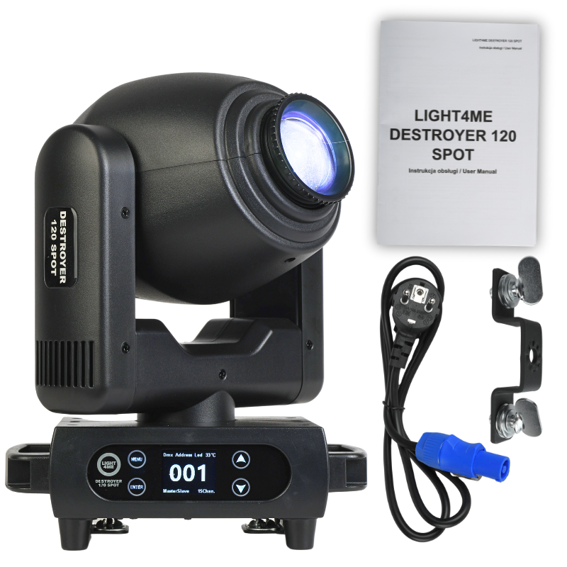 Light4Me Destroyer 120W Spot Movingheads LED