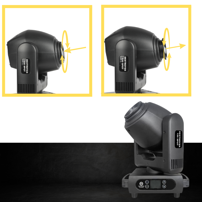 Light4Me Destroyer 120 W Spot Movingheads LED