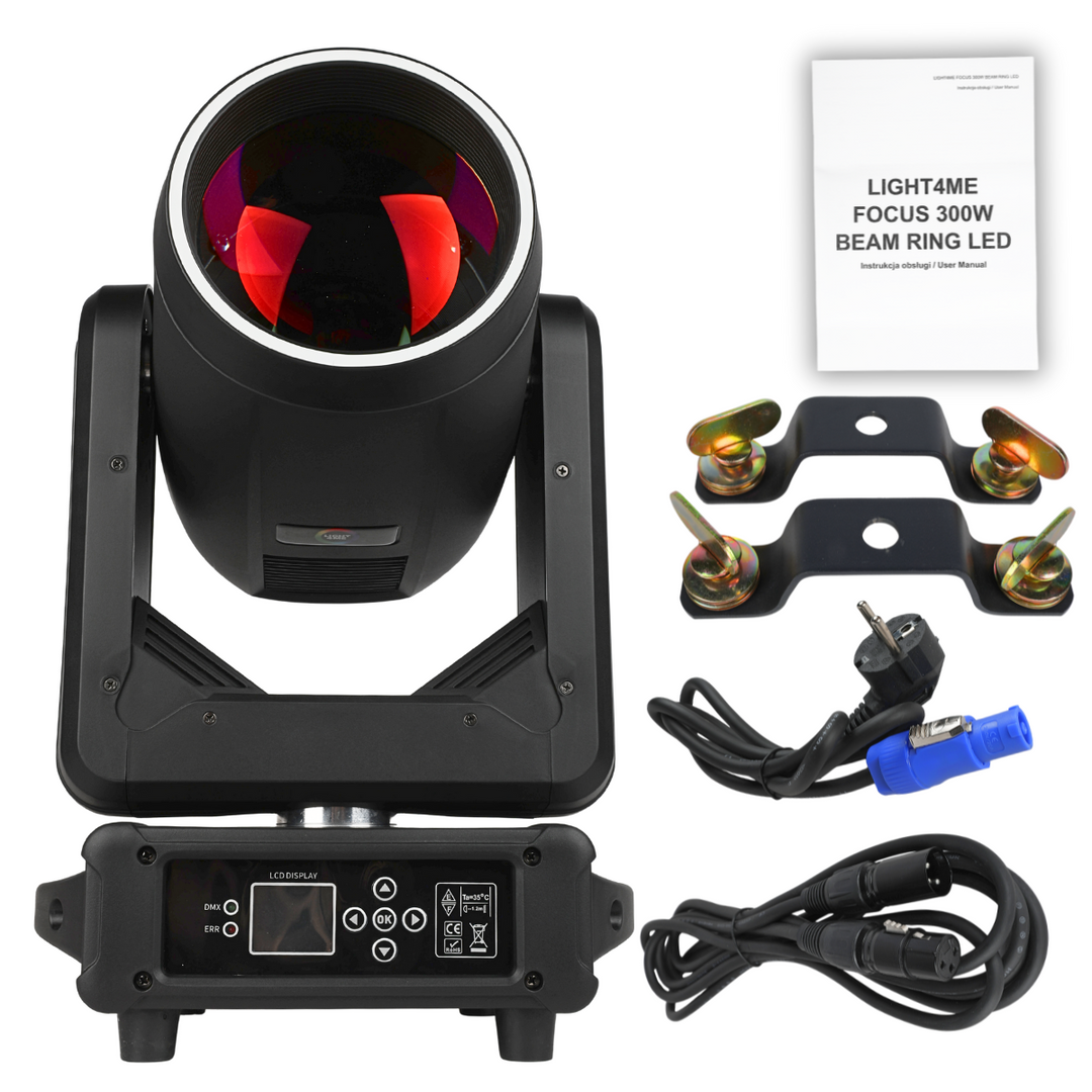 LIGHT4ME FOCUS 300W BEAM RING LED moving head