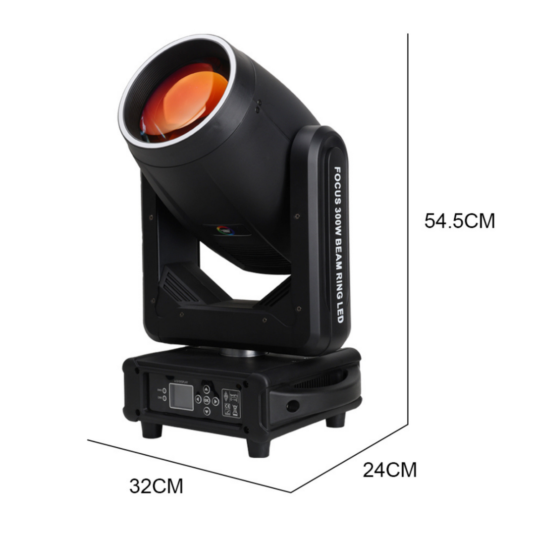LIGHT4ME FOCUS 300W BEAM RING LED moving head