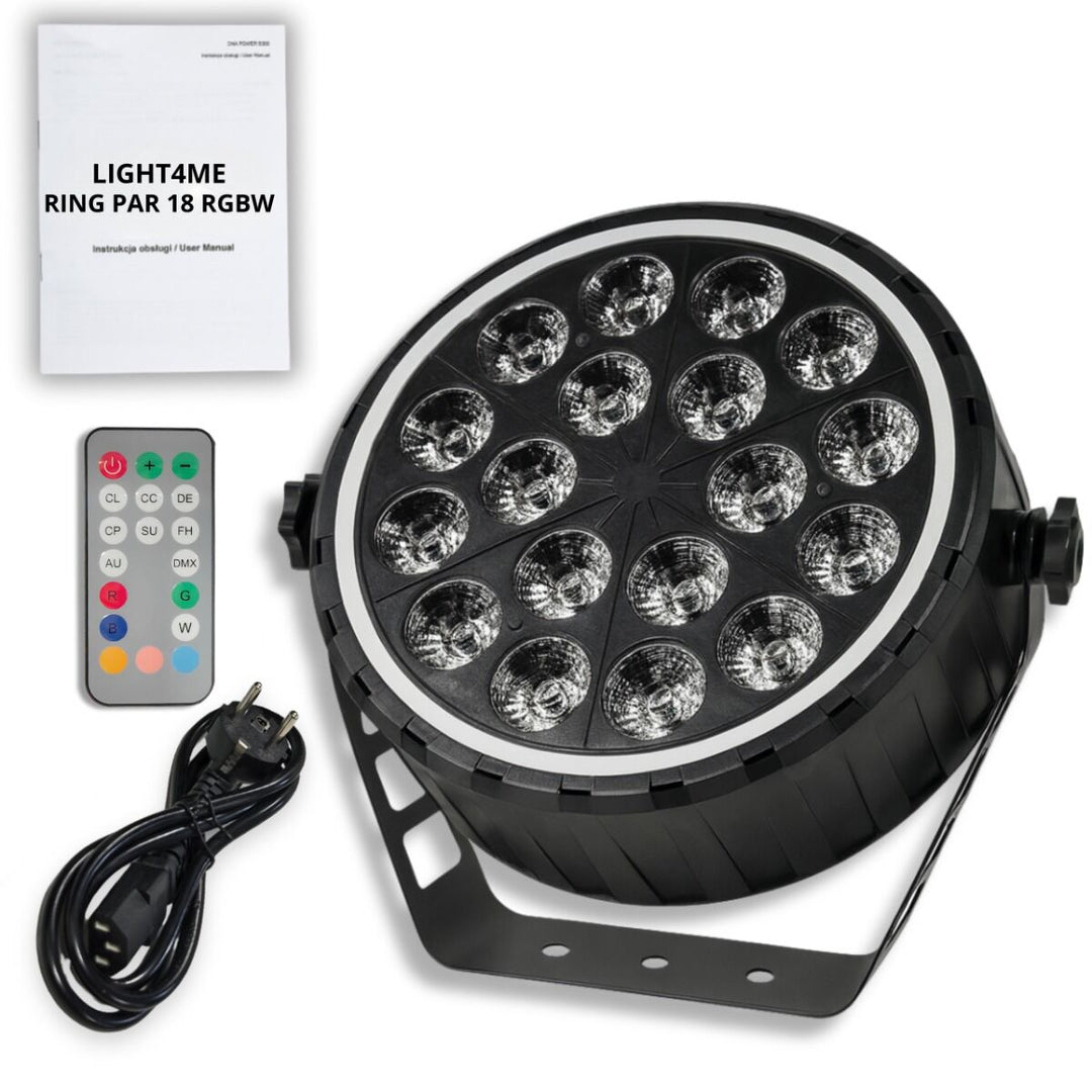 LIGHT4ME RING PAR 18 RGBW scen spotlight-effekt