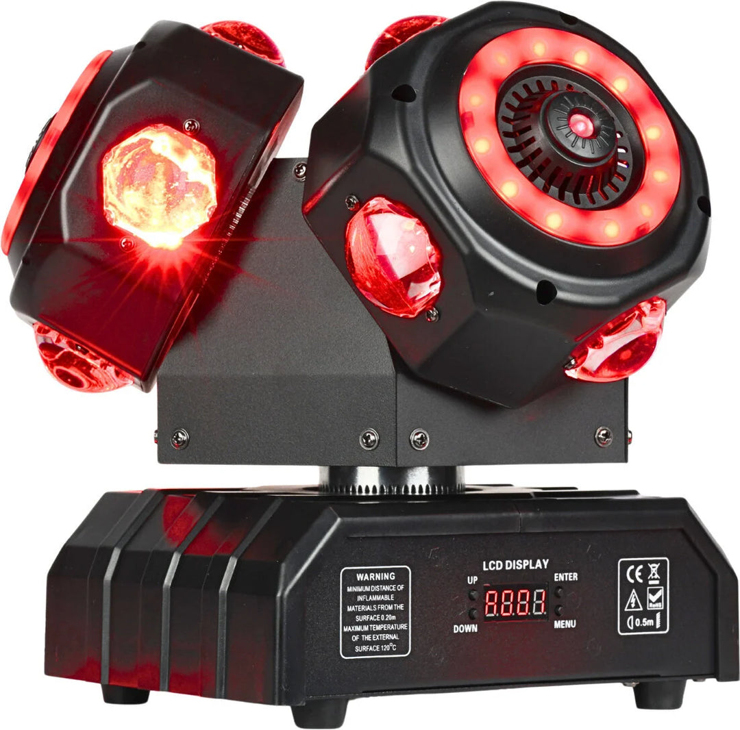 LIGHT4ME SID PRO 5-i-1 rörlig multieffektlampa