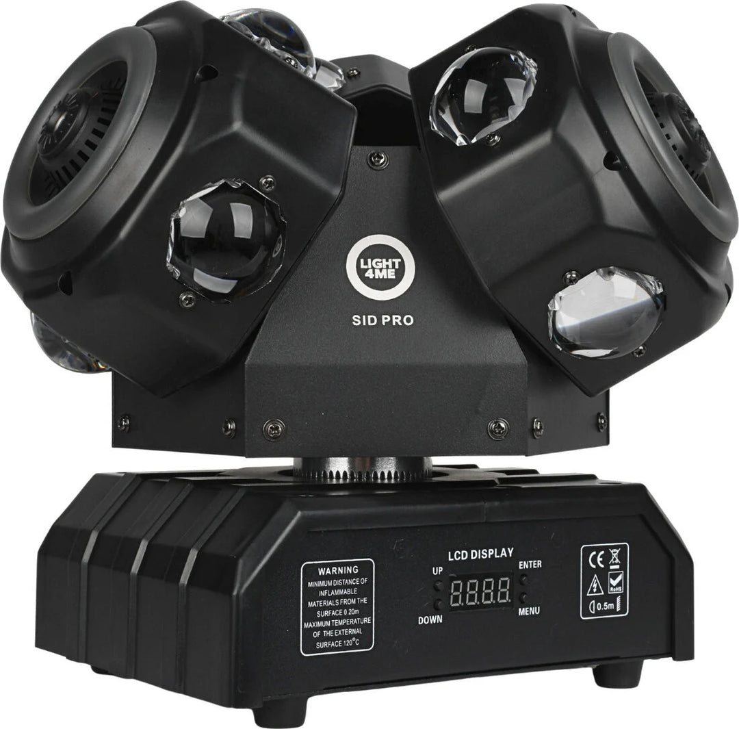 LIGHT4ME SID PRO 5-i-1 rörlig multieffektlampa