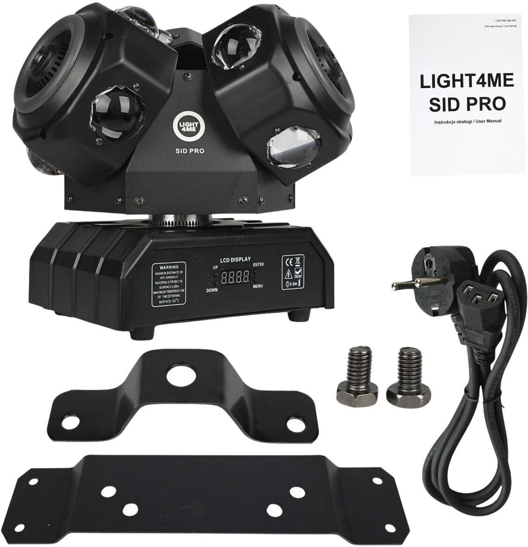 LIGHT4ME SID PRO 5-i-1 rörlig multieffektlampa