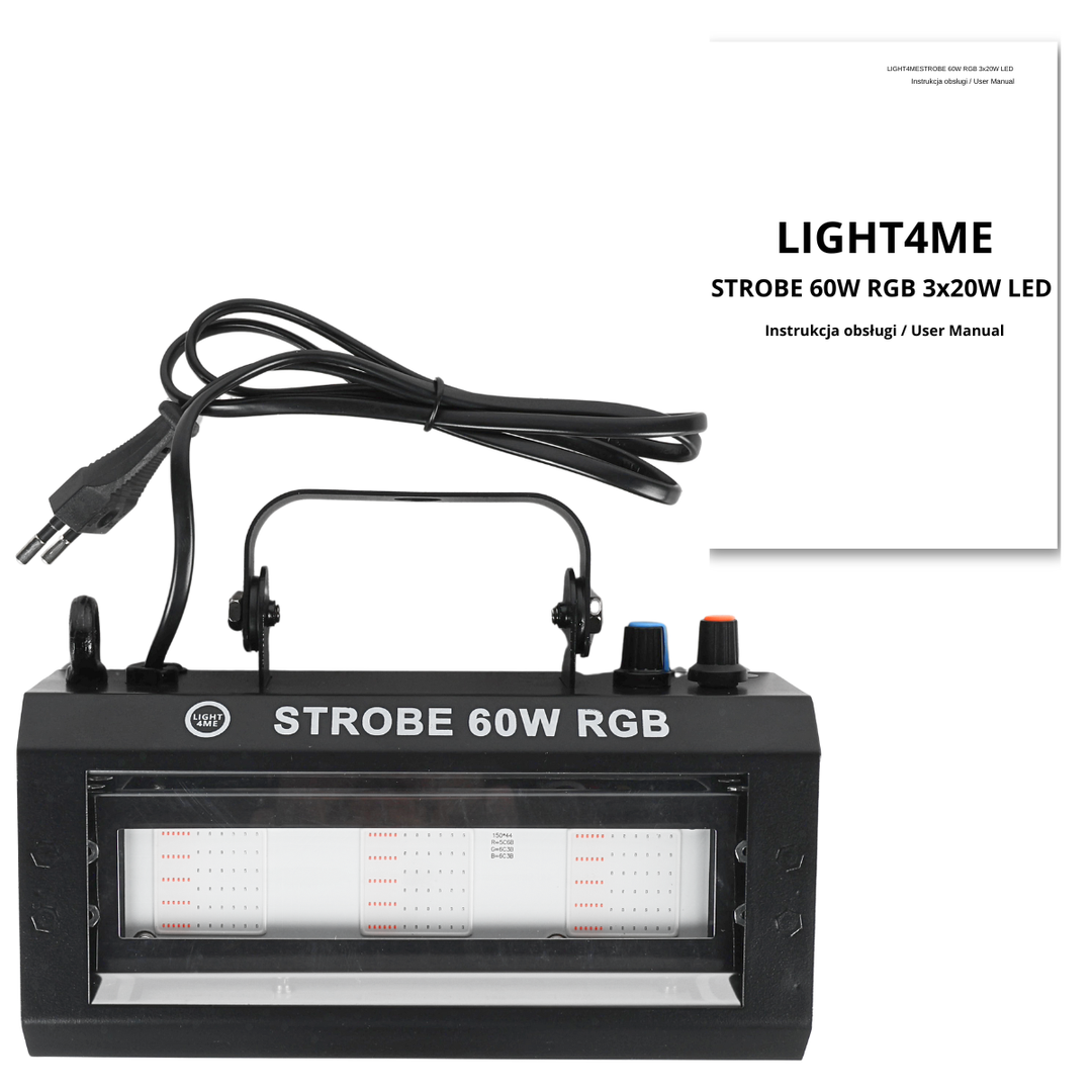 LIGHT4ME STROBE 60W RGB strobe ljuseffekt