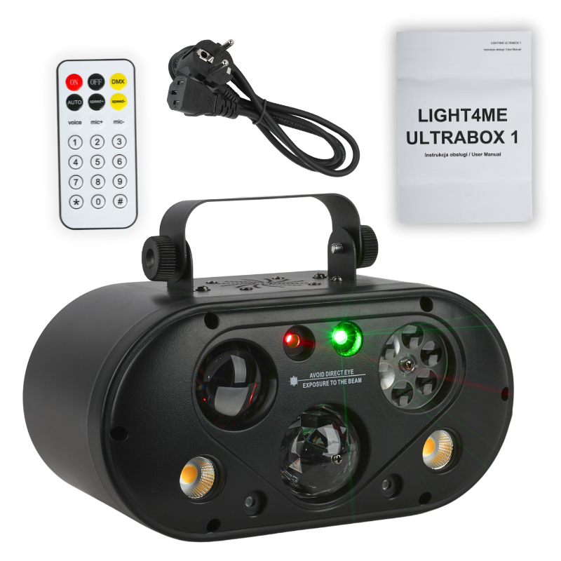 LIGHT4ME ULTRABOX 1 RGBA 6 LED multieffektlampa