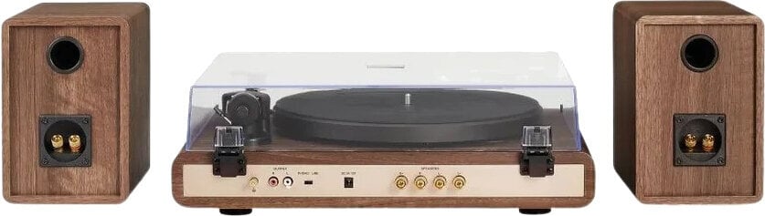 Crosley C65 skivspelare med högtalare, Valnöt