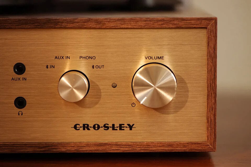 Crosley Miles Skivspelare, Valnöt