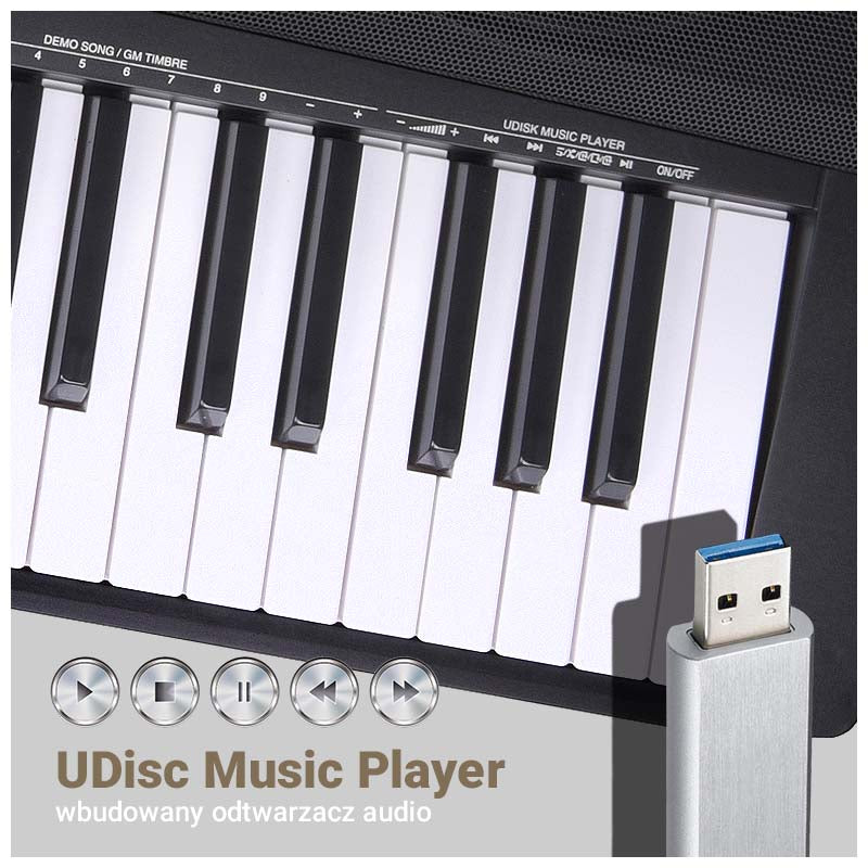 MK WP 881 digitalpiano med inlärningstangenter
