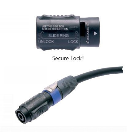 Neutrik NL4MMX Låsbar 4-polig speakON Adapter