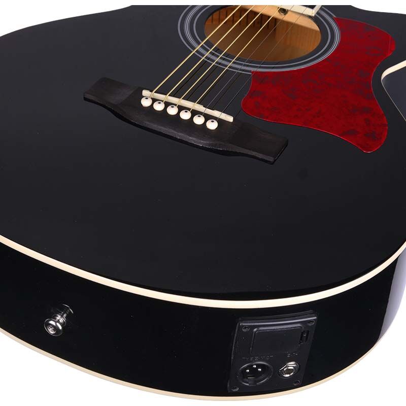 V-Tone EAG SET BK elektrisk akustisk guitar + forstærker, Sort