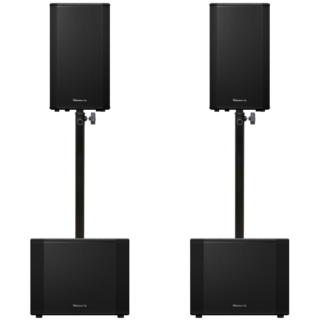 Pioneer DJ 2x XPRS-1152ST + 2x XPRS-122 Paket