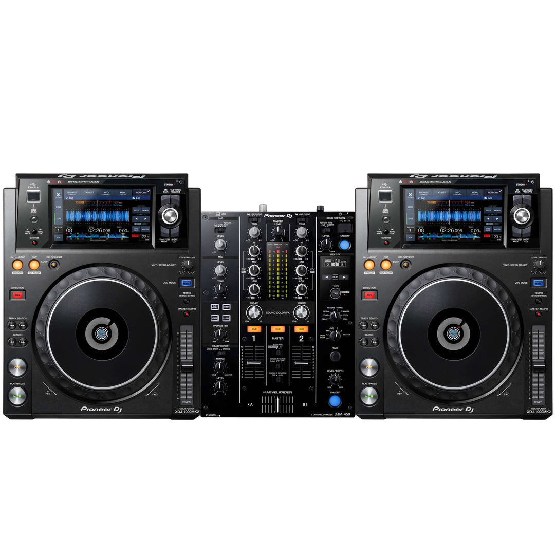 Pioneer DJ DJM-450 + XDJ-1000 MK2 Paket