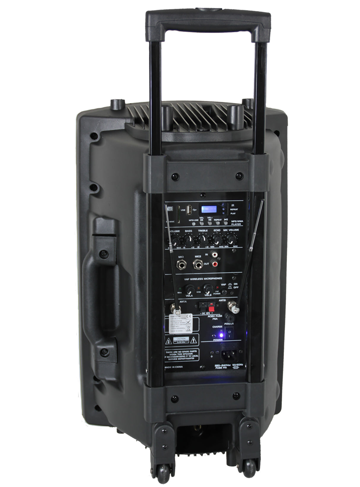 Ibiza PORT12HS Bärbar VHF-högtalare (svart, 700W)